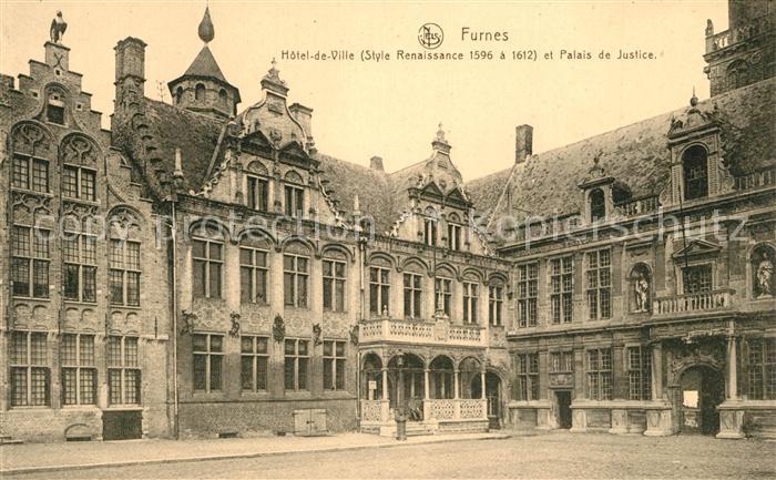 Furnes Veurne West-Vlaanderen Belgie Hotel de Ville Renaissance Palais de Justic