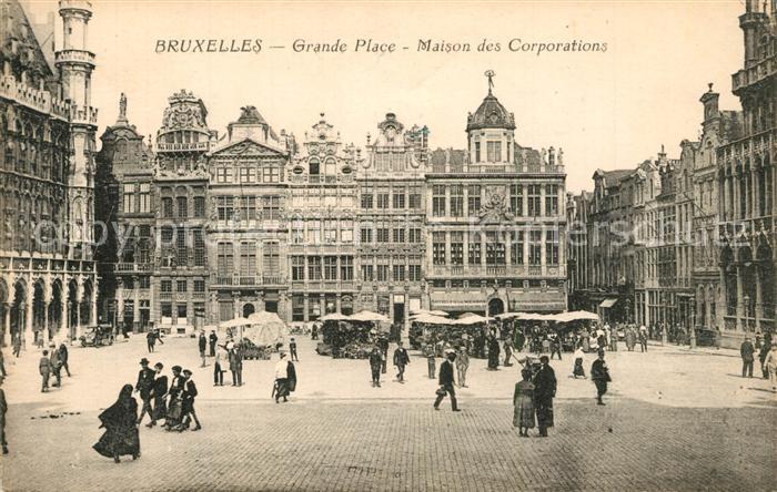 Bruxelles Bruessel Grande Place Maisons des Corporations