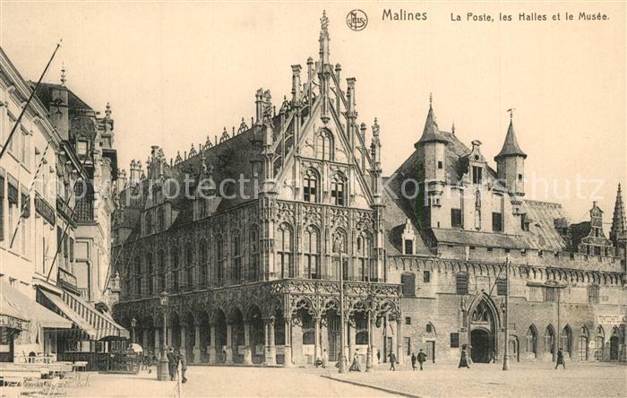Malines Mechelen Flandre La Poste les Halles et le Musee Serie 37 No. 14