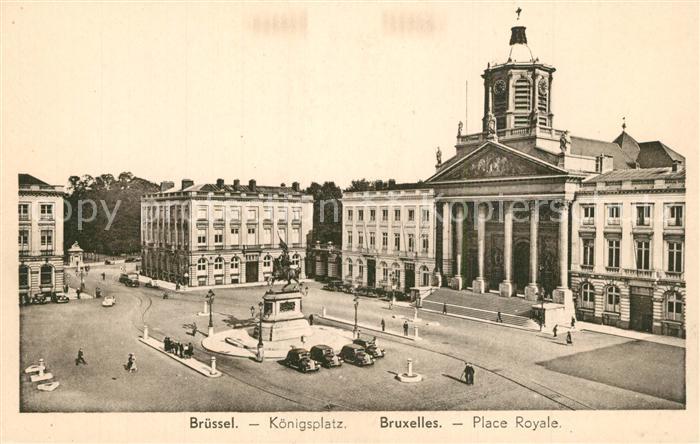 Bruxelles Bruessel Place Royale Monument Koenigsplatz Denkmal
