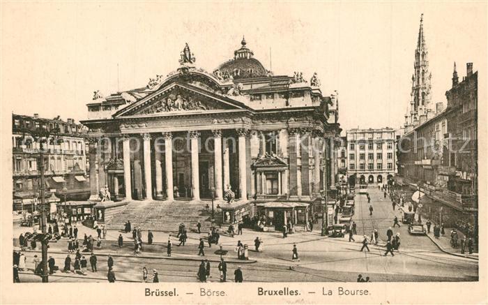 Bruxelles Bruessel La Bourse Boerse