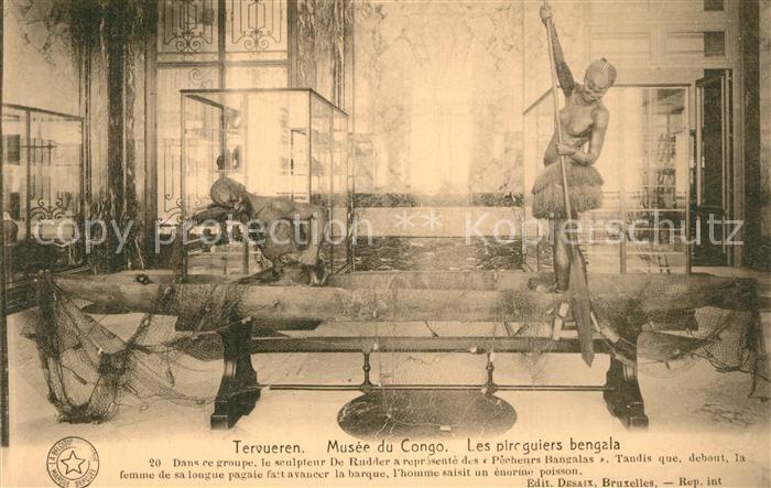 Tervueren Musee du Congo Les piroguiers bengala