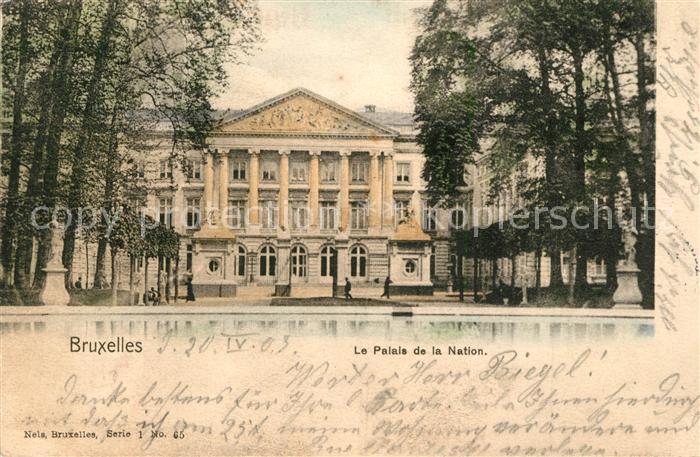 Bruxelles Bruessel Palais de la Nation