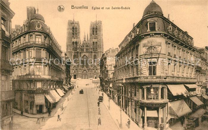 Bruxelles Bruessel Eglise Rue Sainte Gudule Serie I No. 54