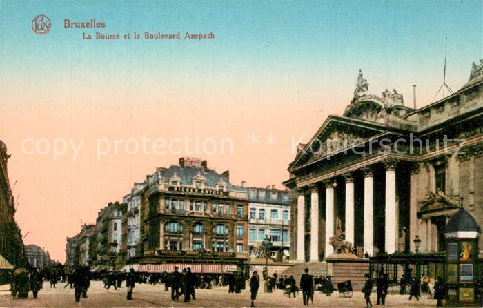 Bruxelles Bruessel La Bourse Boulevard Anspach