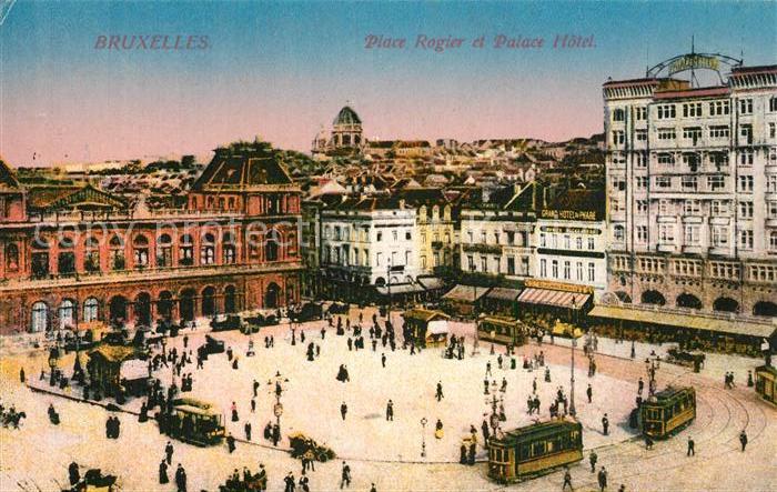 Bruxelles Bruessel Place Rogier Palace Hotel Tram