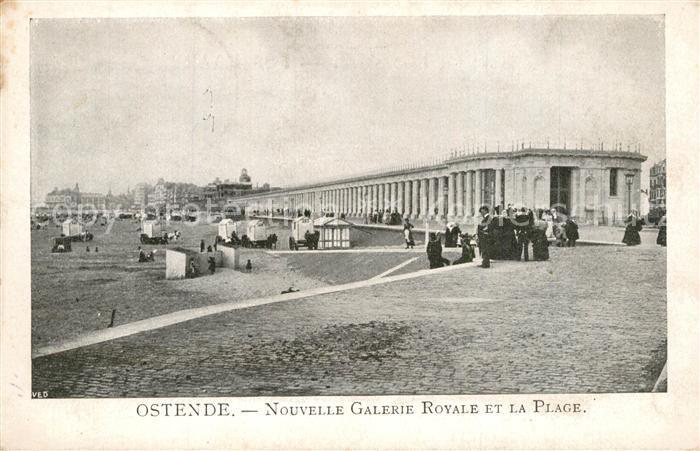 Ostende Oostende Nouvelle Galerie Royale et la Plage