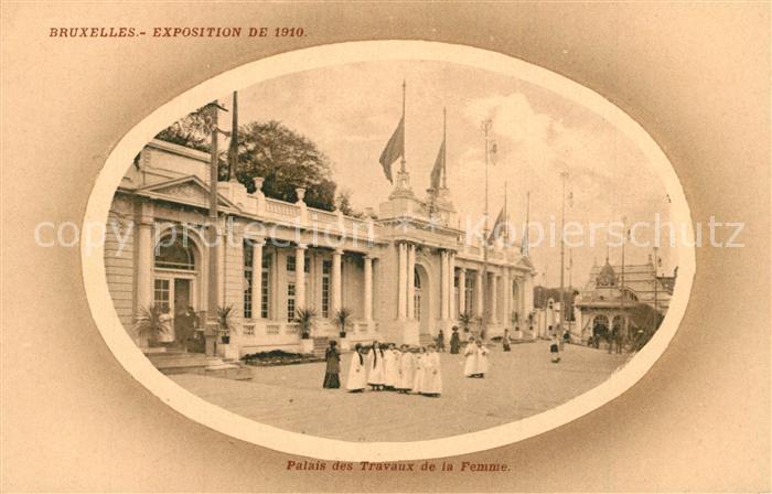 Bruxelles Bruessel Exposition de 1910 Palais des Travaux de la Femme