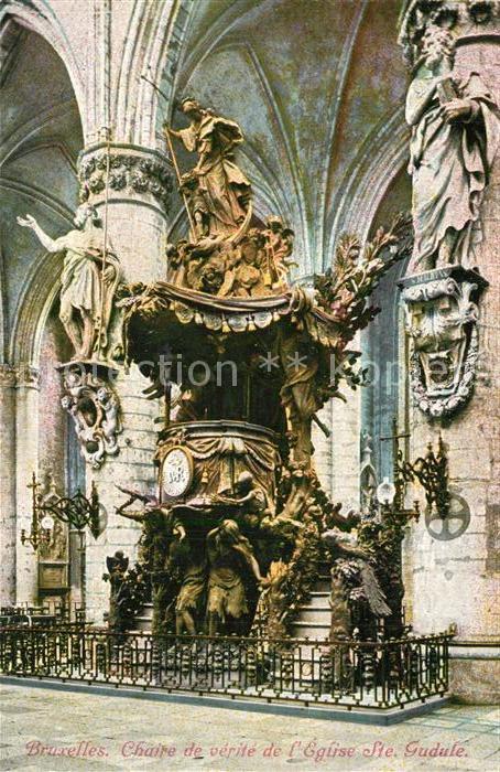 Bruxelles Bruessel Chaire de vérité Eglise Sainte Gudule