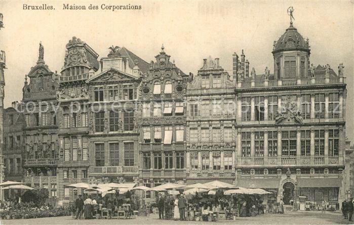Bruxelles Bruessel Grande Place Maisons des Corporations