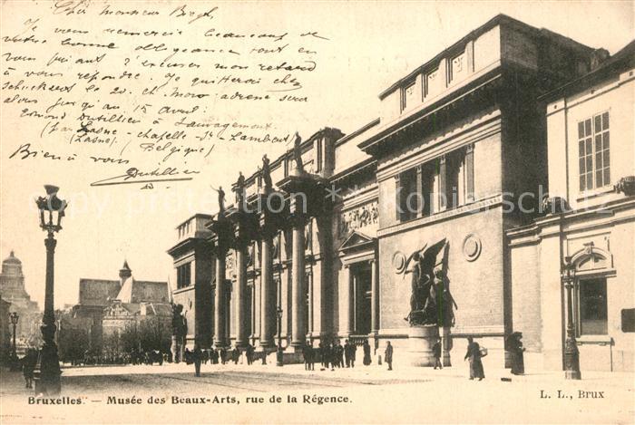 Bruxelles Bruessel Musee des Beaux Arts Rue de la Régence