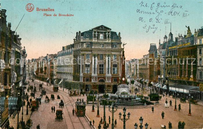 Bruxelles Bruessel Place de Brouckère Monument Anspach