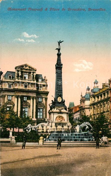 Bruxelles Bruessel Place de Brouckère Monument Anspach
