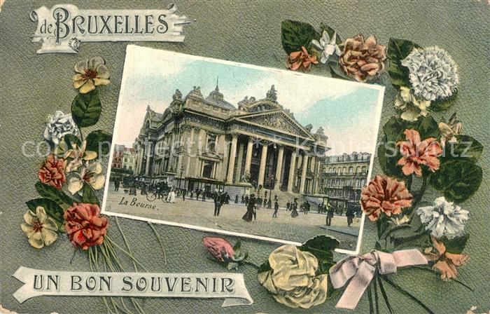 Bruxelles Bruessel La Bourse des fleurs Boerse Blumen
