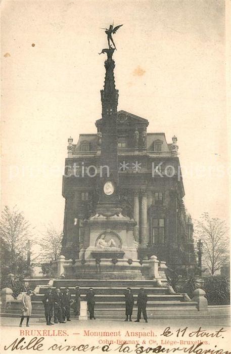 Bruxelles Bruessel Monument Anspach