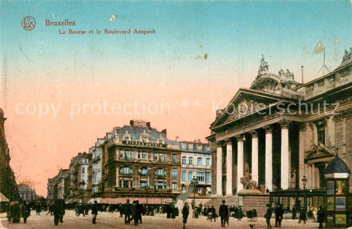Bruxelles Bruessel La Bourse Boulevard Anspach