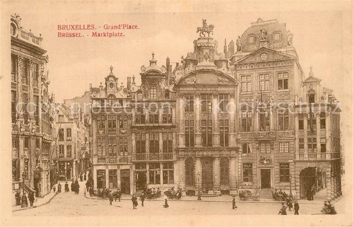 Bruxelles Bruessel Grande Place Marktplatz Historische Gebaeude
