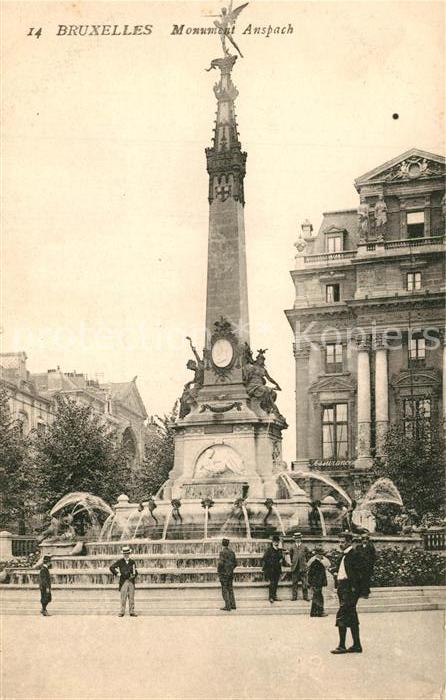 Bruxelles Bruessel Monument Anspach