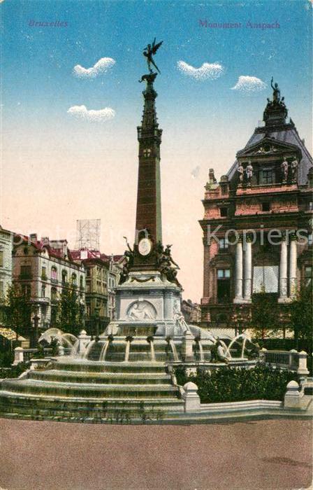 Bruxelles Bruessel Monument Anspach