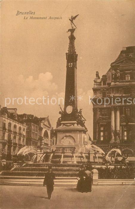 Bruxelles Bruessel Monument Anspach