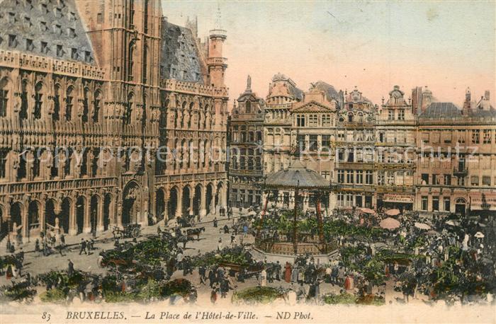 Bruxelles Bruessel Place de l Hotel de Ville