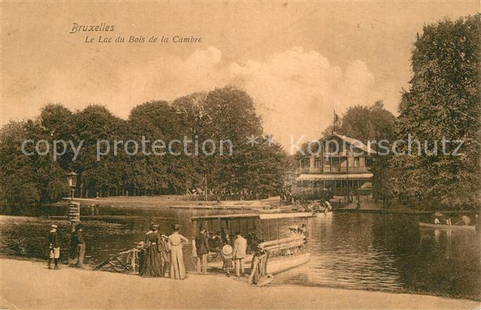 Bruxelles Bruessel Lac du Bois de la Cambre Bateau