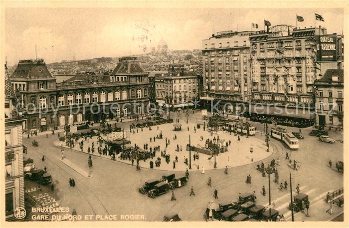 Bruxelles Bruessel Gare du Nord et Place Rogier
