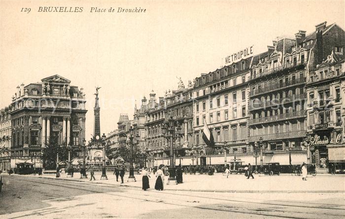 Bruxelles Bruessel Place de Brouckère Monument Anspach