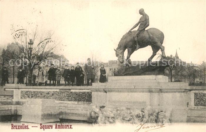 Bruxelles Bruessel Square Ambiorix Monument Statue