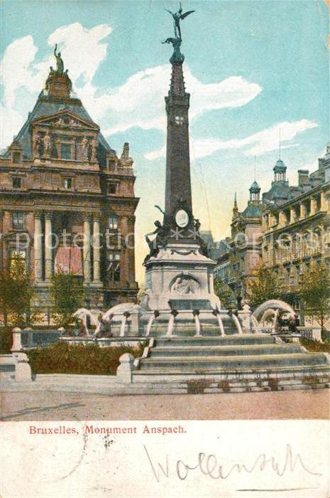 Bruxelles Bruessel Place de Brouckère Monument Anspach