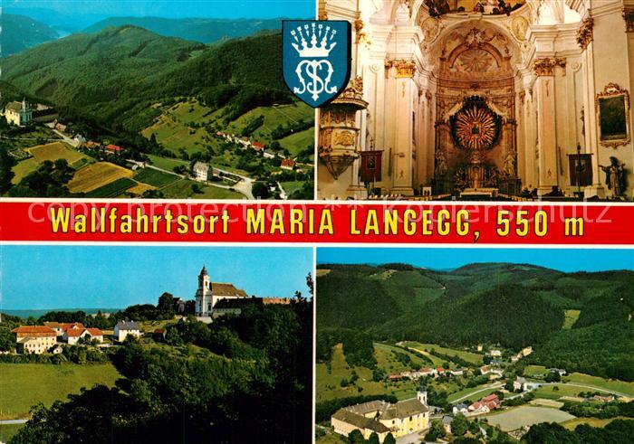 Maria Langegg Kloster Panorama Wallfahrtsort Fliegeraufnahme