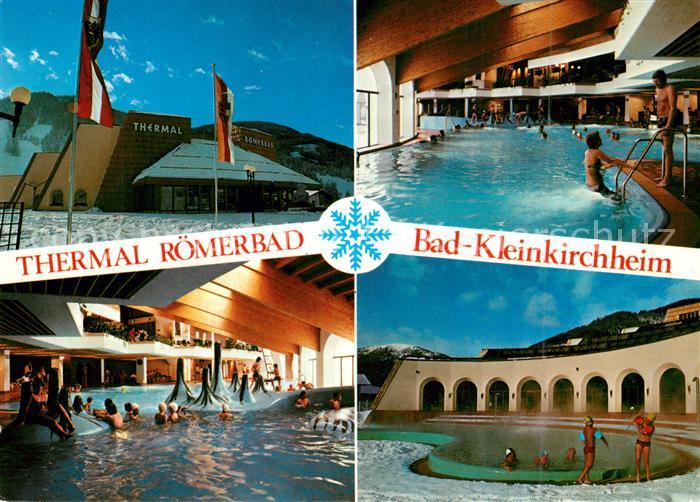 Bad Kleinkirchheim Kaernten Thermal Roemerbad Hallenbad Aussenbecken