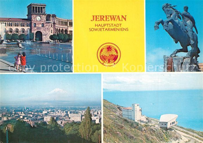 Jerewan Leninplatz Dawid Sassunski Denkmal Sewansee Hauptstadt Sowjetarmeniens