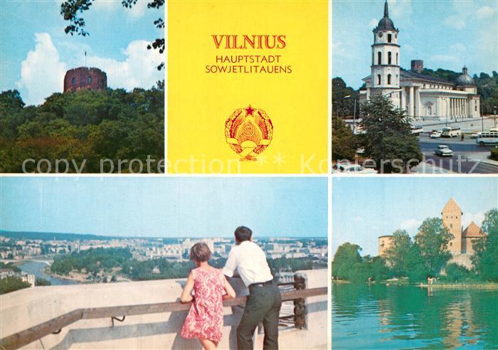 Vilnius Gediminas Turm Bildergalerie Trakal Hauptstadt Sowjetlitauens