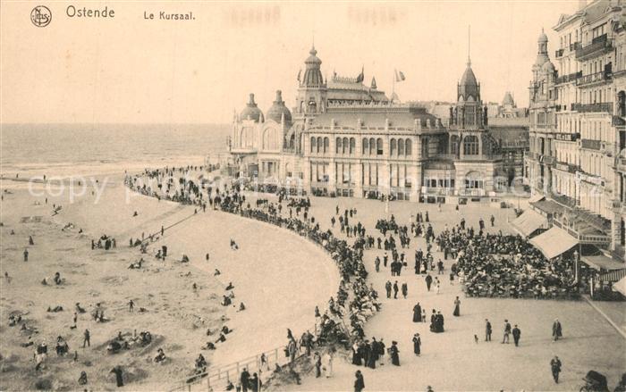 Ostende Oostende Le Kursaal et la plage Serie 13 No. 10