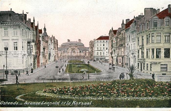 Ostende Oostende Avenue Léopold et le Kursaal