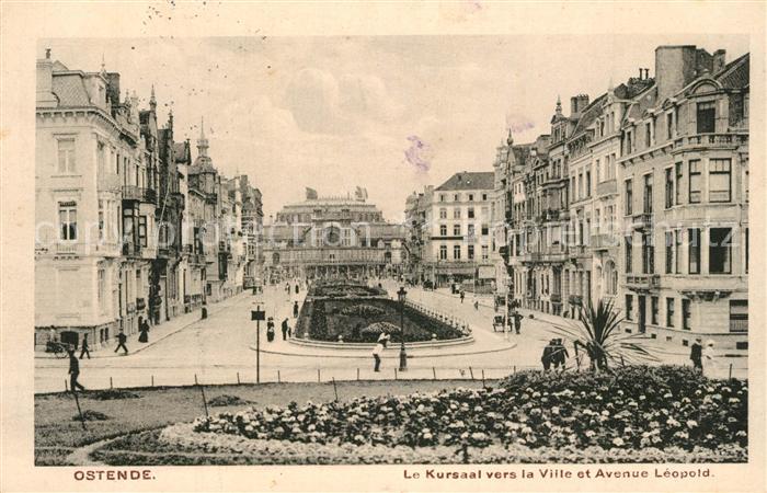 Ostende Oostende Le Kursaal vers la Ville et Avenue Léopold
