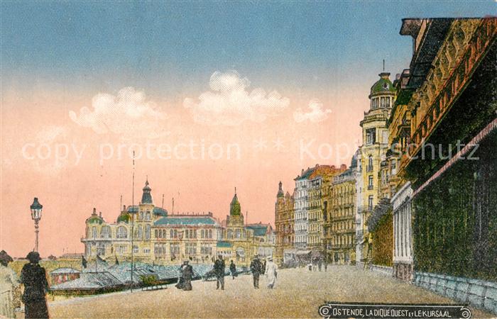Ostende Oostende La Digue Ouest et le Kursaal