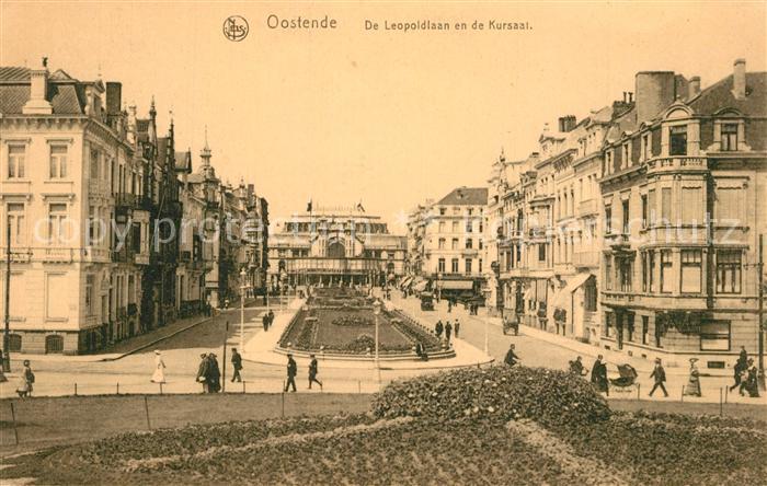 Oostende Ostende De Leopoldlaan en de Kursaal Avenue Leopold