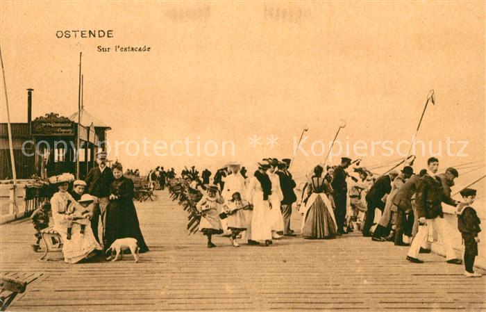 Ostende Oostende Sur l'estacade