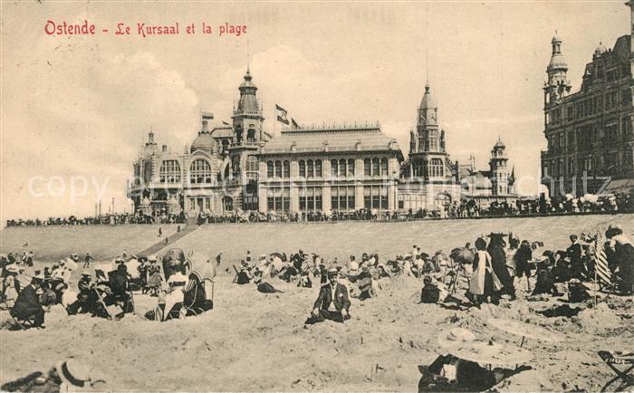 Ostende Oostende Le Kursaal et la plage