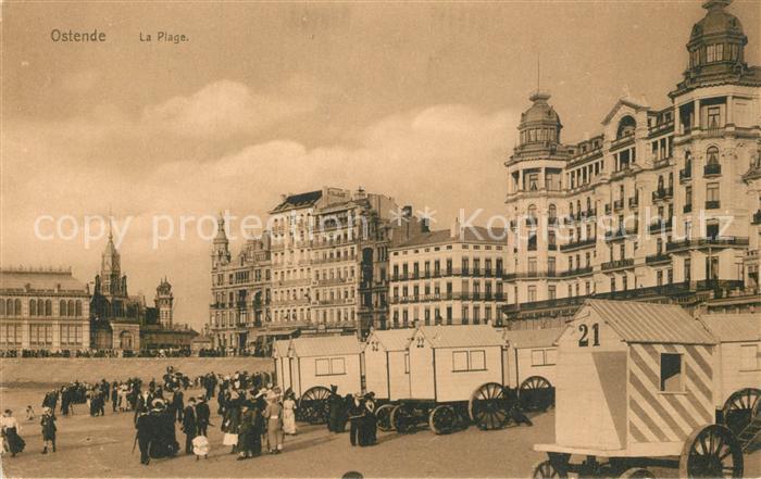 Ostende Oostende La Plage et les Hotels Serie Ostende No. 47