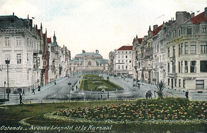 Ostende Oostende Avenue Léopold et le Kursaal