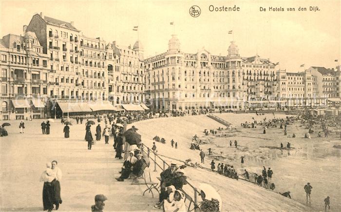 Oostende Ostende De Hotels van den Dijk La Digue et les Grands Hotels