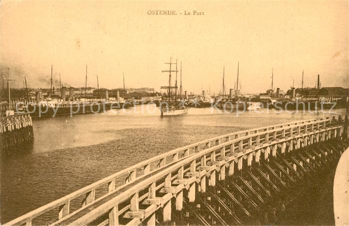 Ostende Oostende Le Port Bateaux