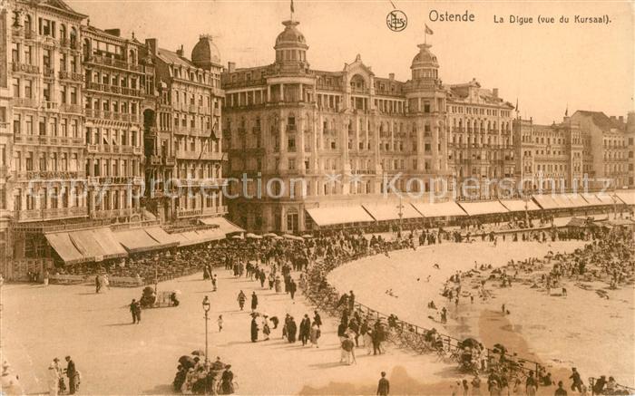 Ostende Oostende La Digue vue du Kursaal