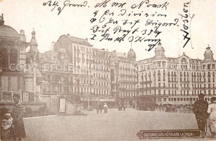 Ostende Oostende Les Hotels de la Digue