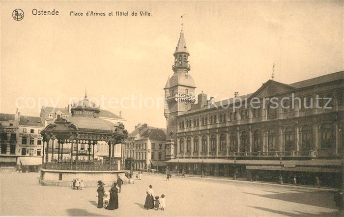 Ostende Oostende Place d Armes Hotel de Ville