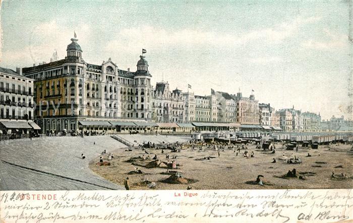 Ostende Oostende La Digue et les Grands Hotels