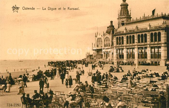 Ostende Oostende La Digue et le Kursaal Feldpost